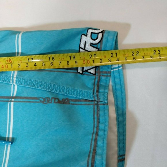 Rip Curl Blue White Chequered Board Shorts Size 32 - Picture 10 of 11